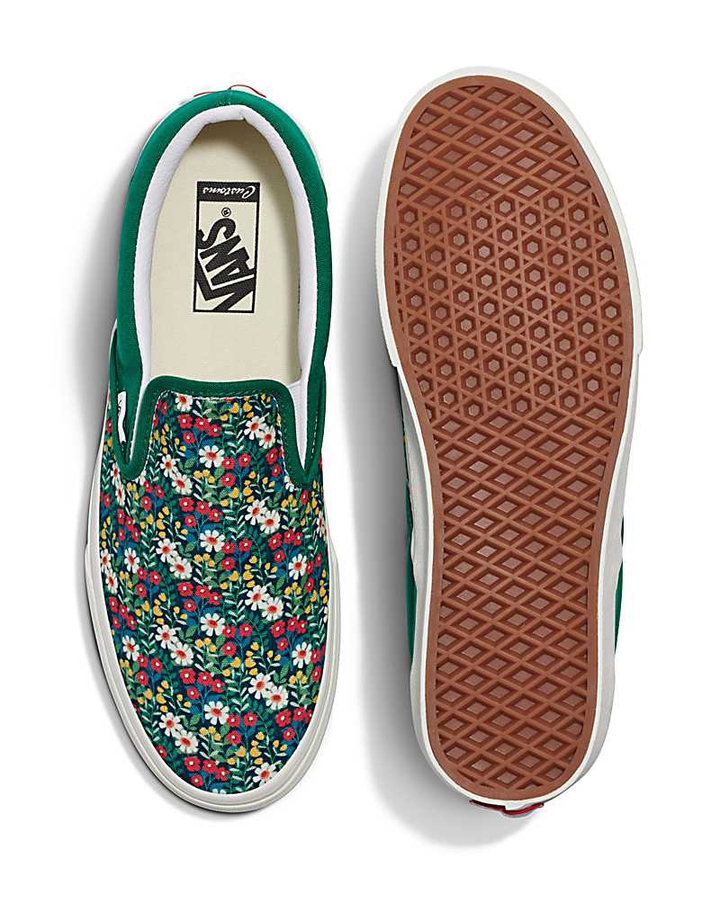 Vans Customs Image Library Slip-On Ayakkabı Erkek Yeşil | Türkiye UAB924506