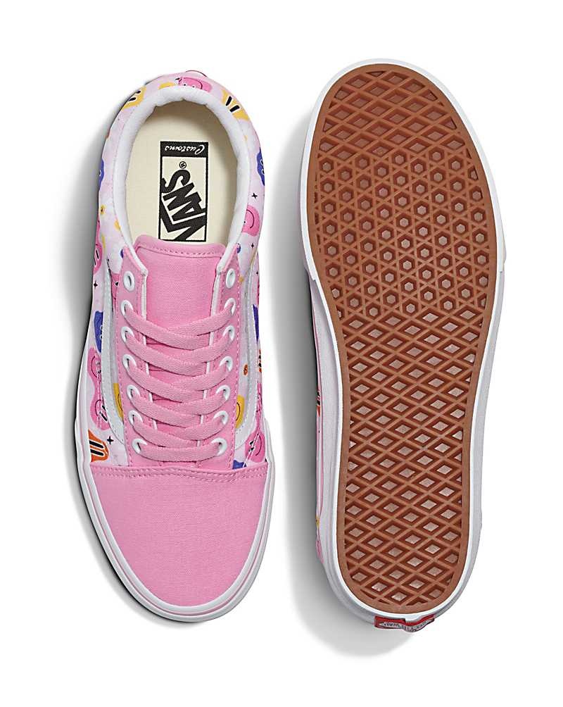 Vans Customs Image Library Smiley Old Skool Ayakkabı Erkek Pembe | Türkiye TQF210637