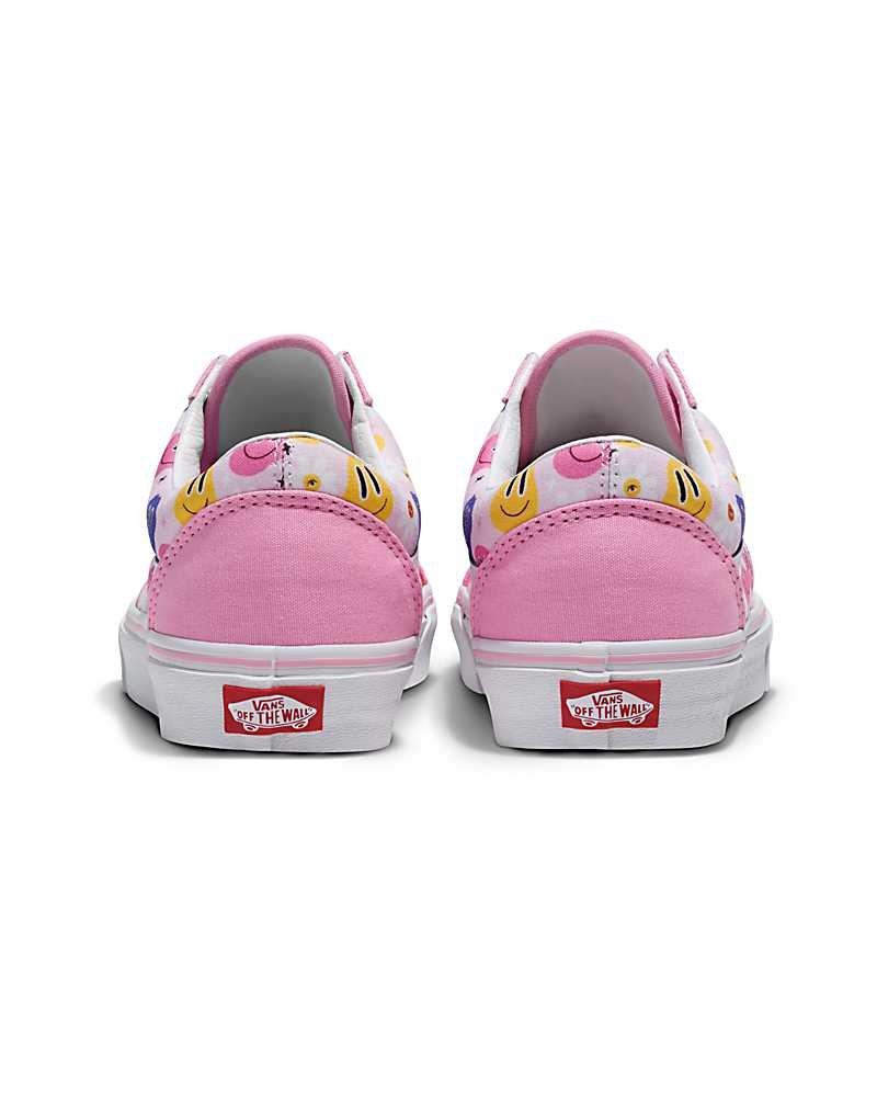 Vans Customs Image Library Smiley Old Skool Ayakkabı Erkek Pembe | Türkiye TQF210637