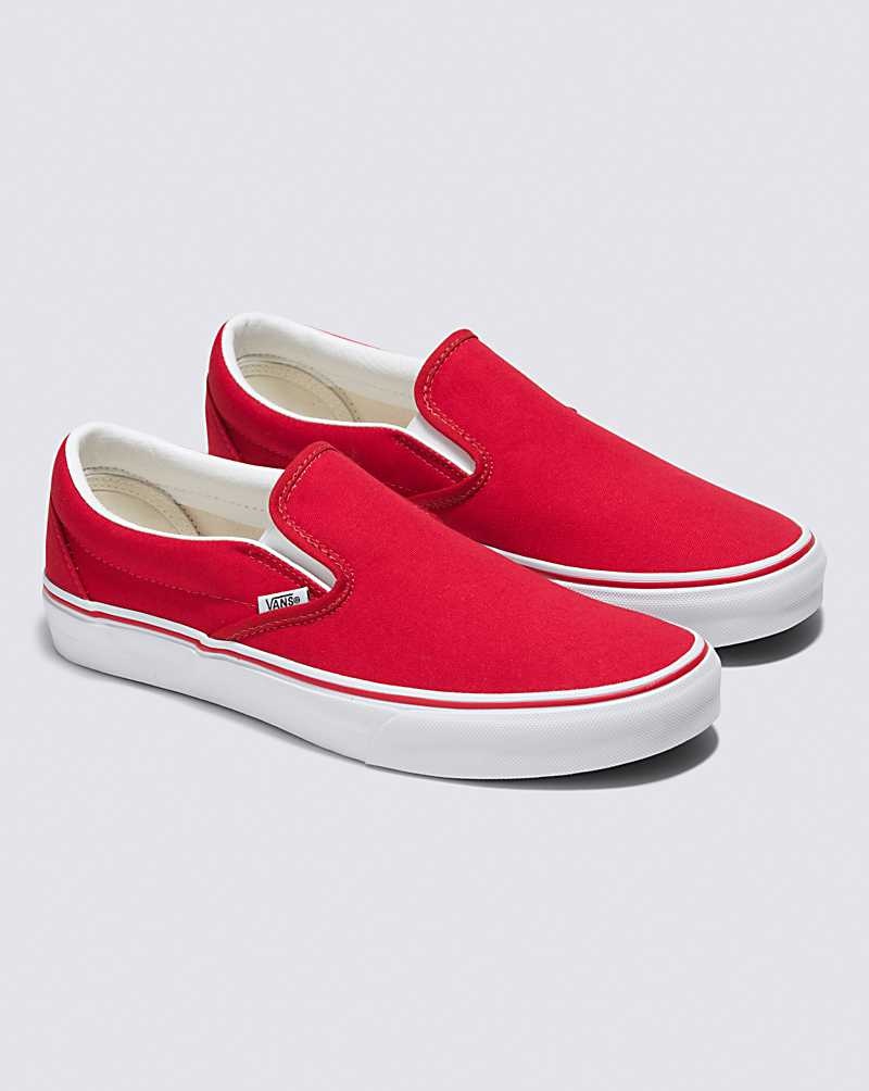 Vans Customs Yarış Slip-On Geniş Ayakkabı Erkek Kırmızı | Türkiye PMF456978