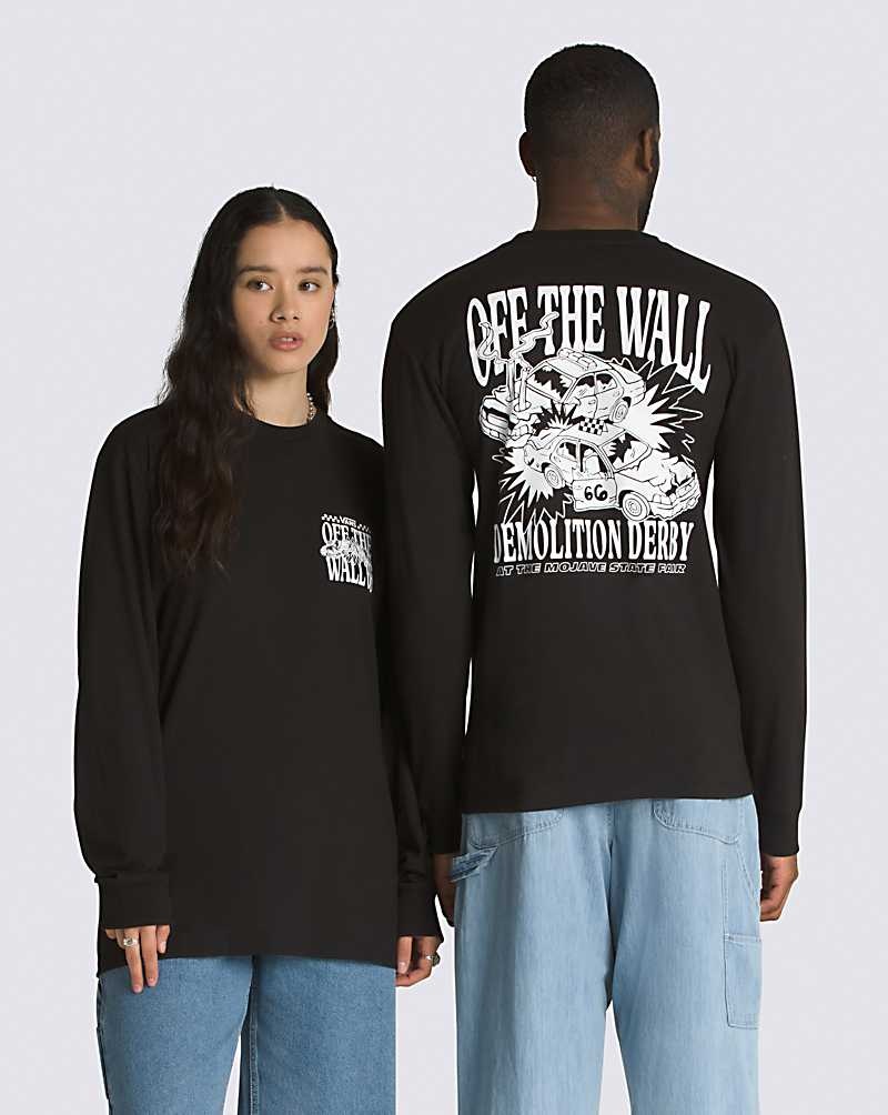 Vans Demo Derby Long Sleeve Gömlek Erkek Siyah | Türkiye BSO482759