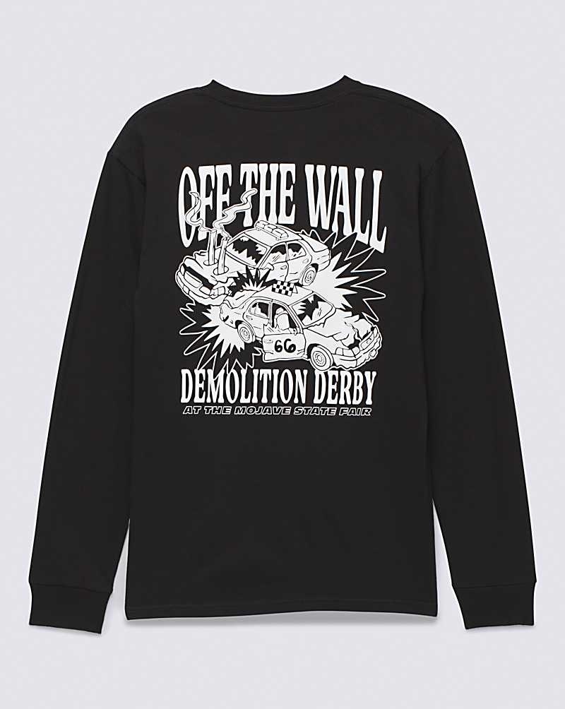 Vans Demo Derby Long Sleeve Gömlek Erkek Siyah | Türkiye BSO482759