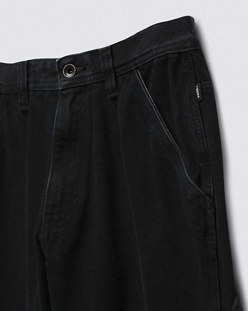 Vans Drill Chore Loose Tapered Carpenter Denim Pantolon Erkek Siyah | Türkiye CUA846012