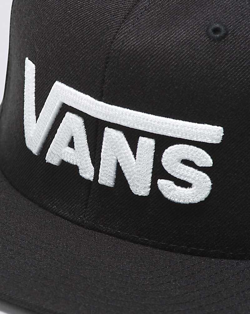 Vans Drop V Snapback Şapkalar Erkek Siyah Beyaz | Türkiye UTX768541