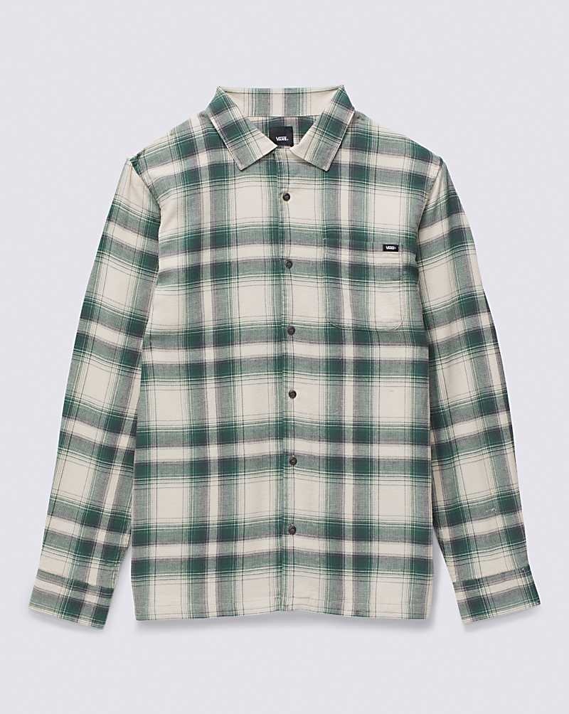 Vans Eastridge Long Sleeve Buttondown Gömlek Erkek Bej Rengi Yeşil | Türkiye BFX038479