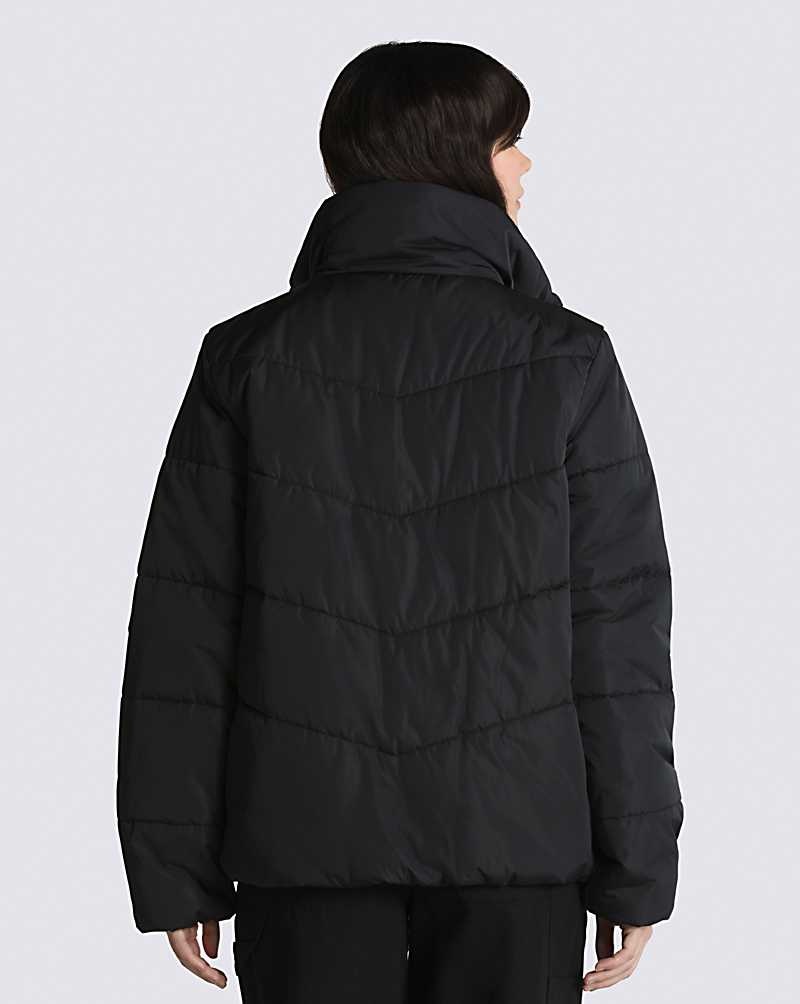 Vans Foundry Puffer MTE-1 Mont Kadın Siyah | Türkiye IXV518760