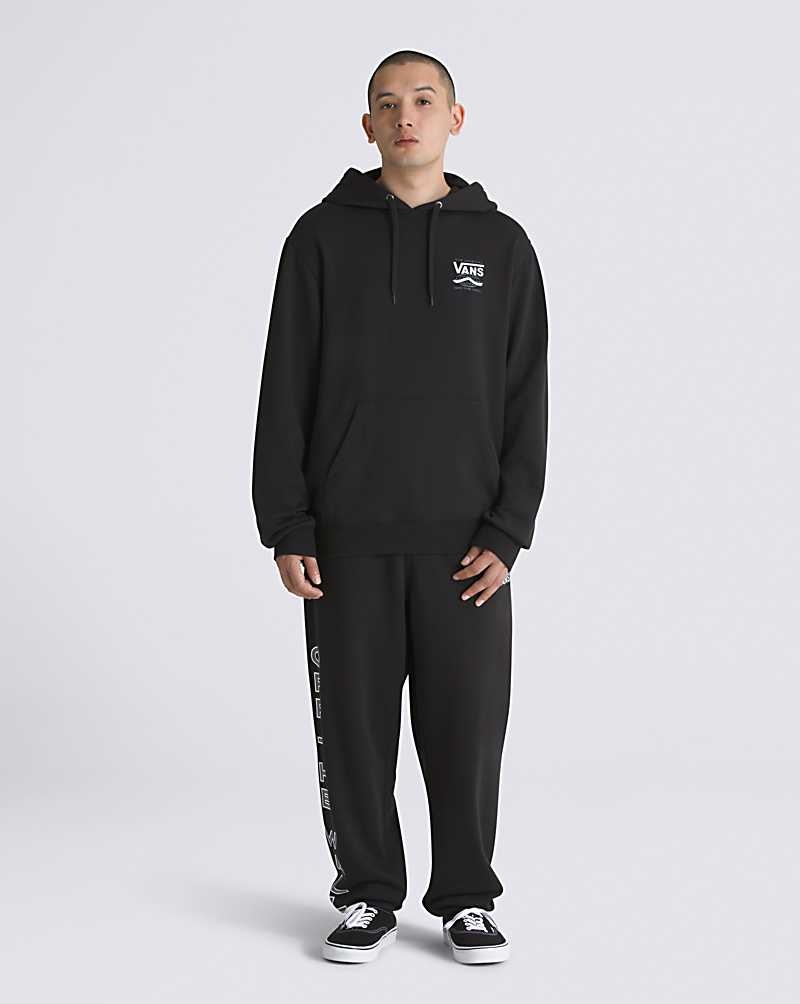 Vans Global DNA Shield Sweatshirt Erkek Siyah | Türkiye UKG038412