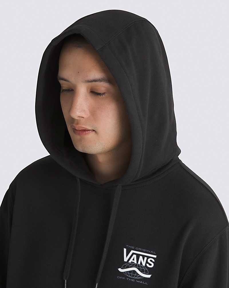 Vans Global DNA Shield Sweatshirt Erkek Siyah | Türkiye UKG038412