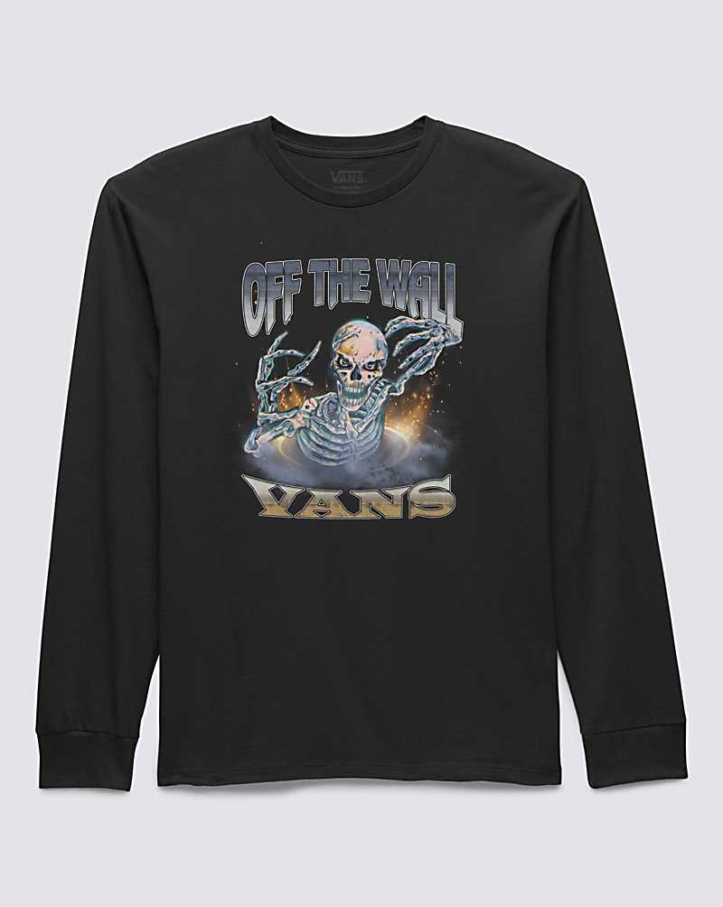 Vans Golden Era Long Sleeve Tişört Erkek Siyah | Türkiye TBH032485