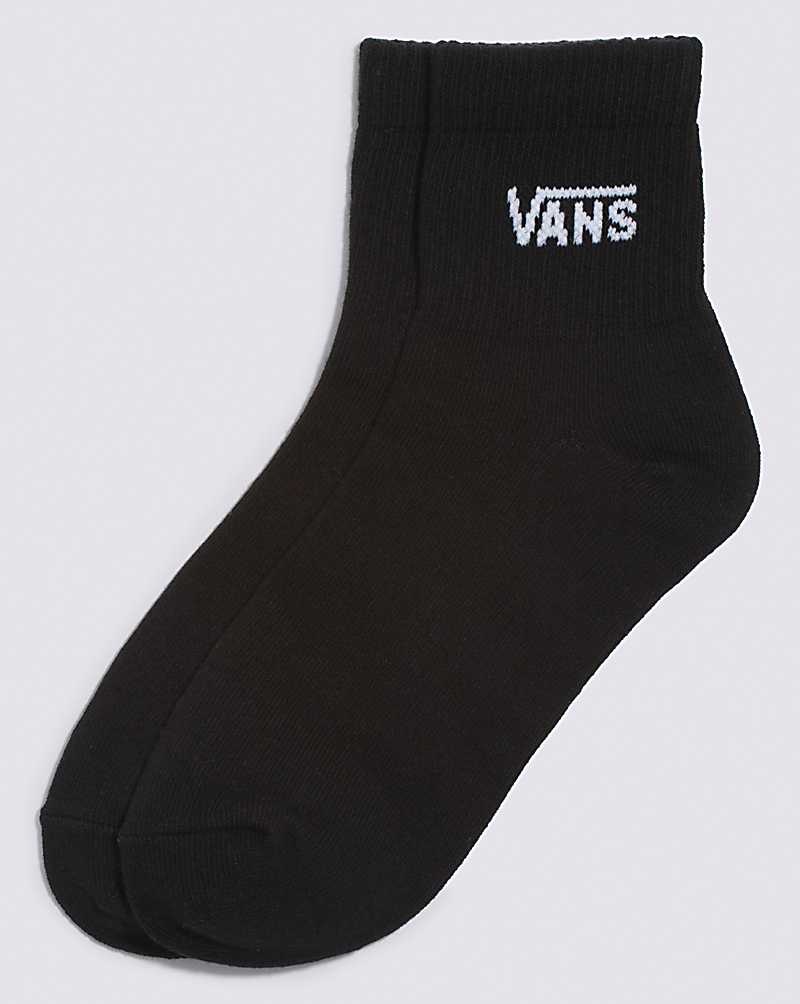 Vans Half Crew Çorap Kadın Siyah | Türkiye SMZ865374