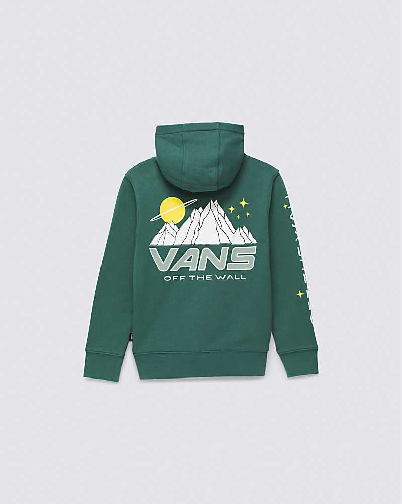 Vans Küçük Çocuk Space Camp Full Zip Kapşonlu Çocuk Yeşil | Türkiye EVR849123