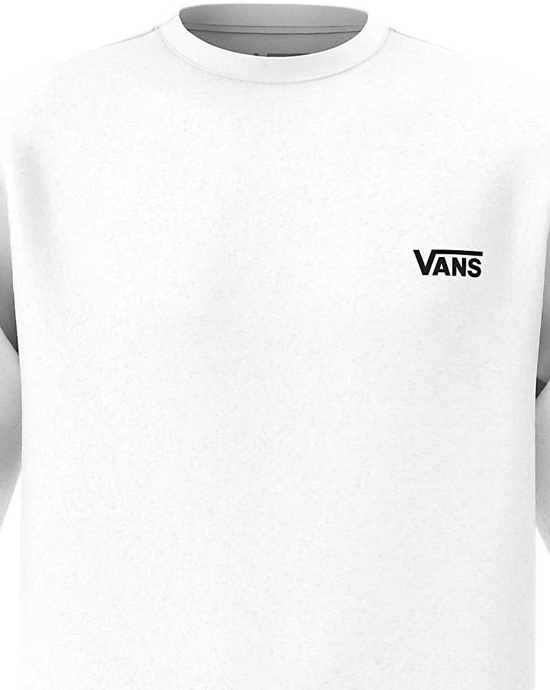 Vans Left Chest Hit Long Sleeve Tişört Erkek Beyaz | Türkiye FIA460953