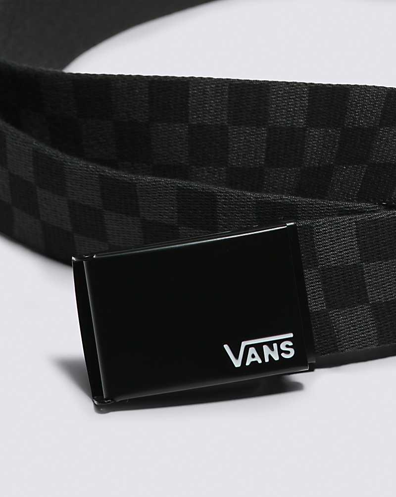 Vans Long Depster Web Kemer Erkek Siyah Gri | Türkiye CYQ143650