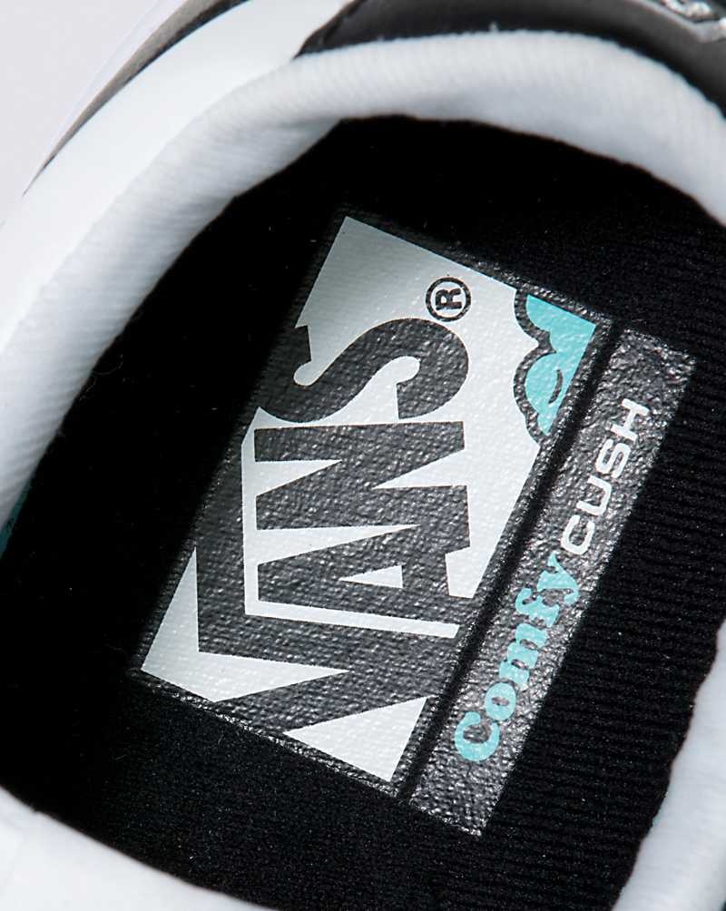 Vans Lowland ComfyCush Deri Ayakkabı Erkek Siyah Beyaz | Türkiye LIN714059