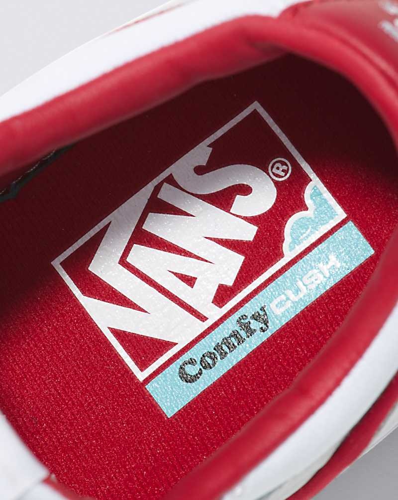 Vans Lowland ComfyCush JMP R Ayakkabı Erkek Kırmızı Beyaz | Türkiye IZW469278