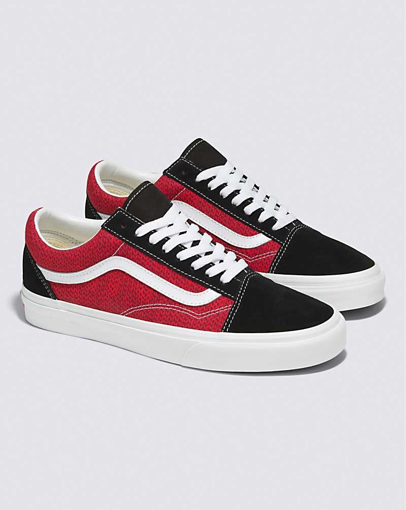 Vans Old Skool Ayakkabı Erkek Kırmızı Beyaz | Türkiye PCU153986