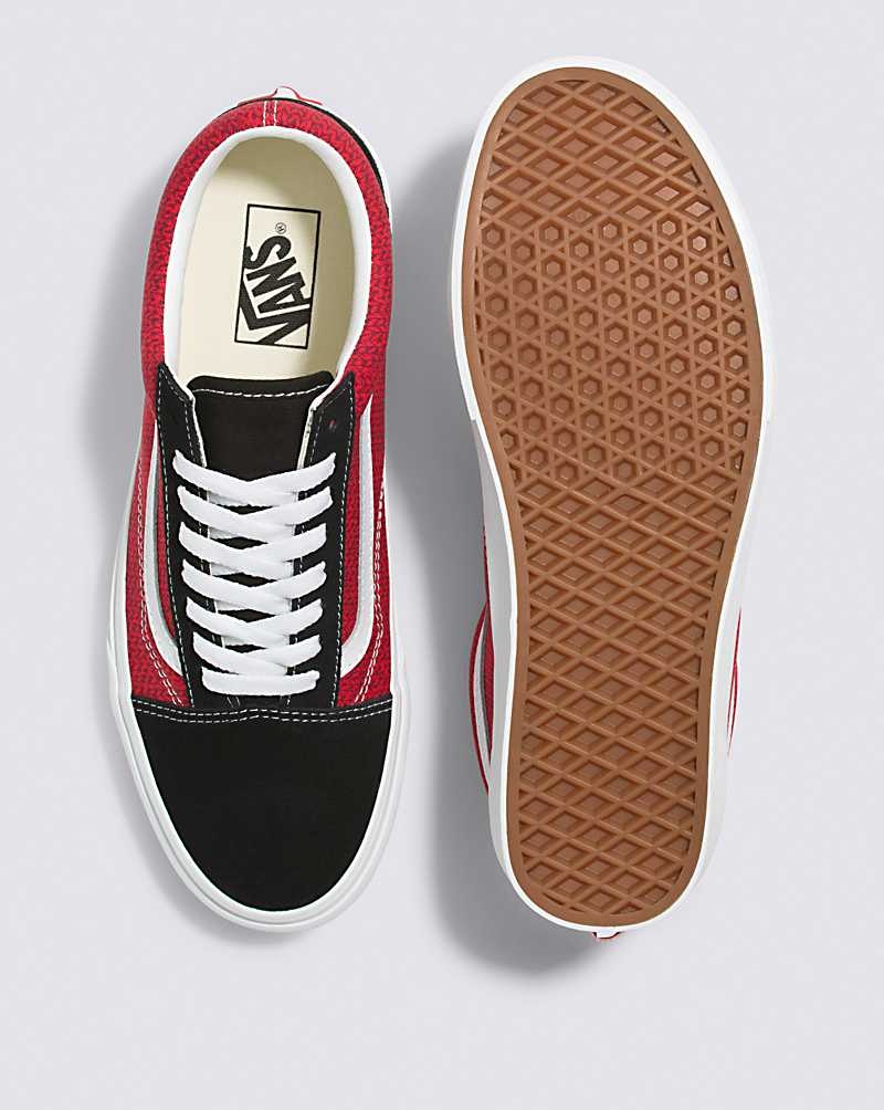 Vans Old Skool Ayakkabı Erkek Kırmızı Beyaz | Türkiye PCU153986