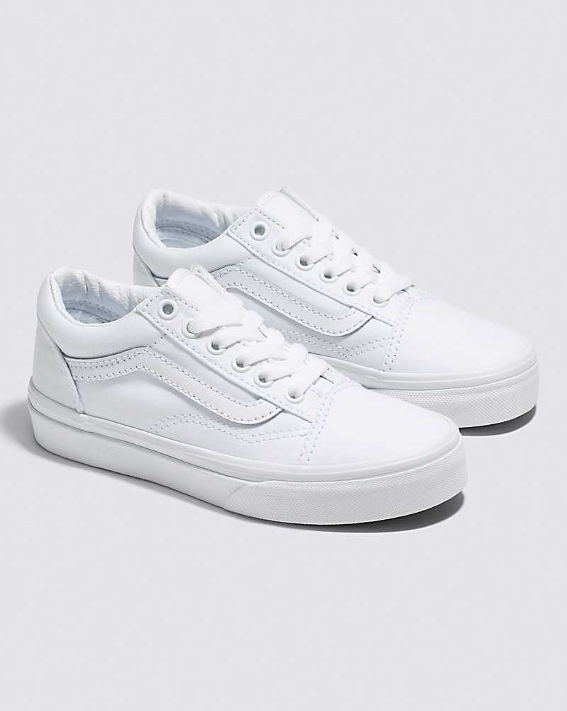 Vans Old Skool Ayakkabı Çocuk Beyaz | Türkiye NDV915846