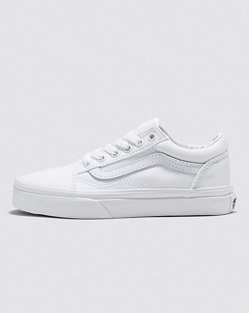 Vans Old Skool Ayakkabı Çocuk Beyaz | Türkiye NDV915846