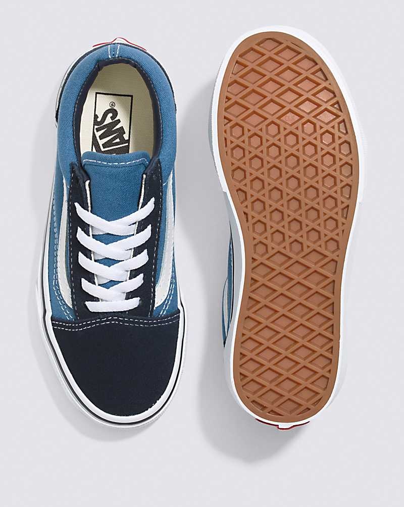 Vans Old Skool Ayakkabı Çocuk Lacivert Beyaz | Türkiye OAE349102