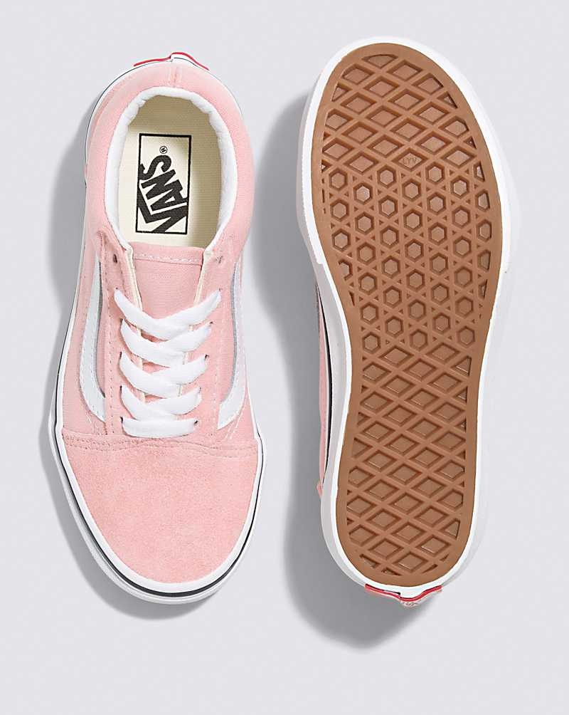 Vans Old Skool Ayakkabı Çocuk Pembe Beyaz | Türkiye EUN184029