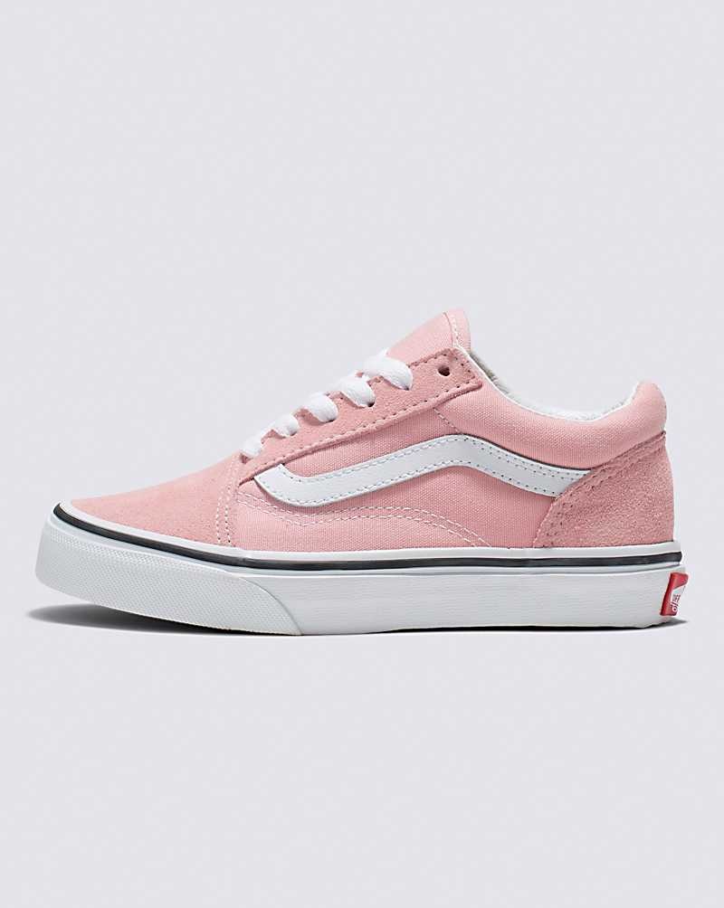 Vans Old Skool Ayakkabı Çocuk Pembe Beyaz | Türkiye EUN184029