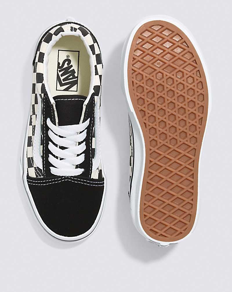 Vans Old Skool Ayakkabı Çocuk Siyah Beyaz | Türkiye NJQ021965