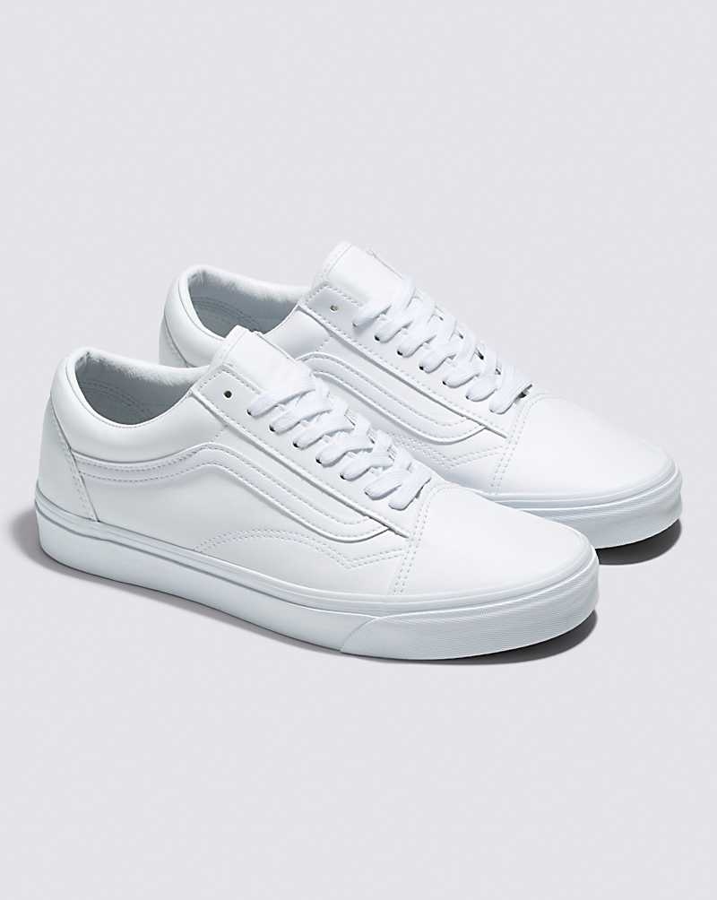 Vans Old Skool Classic Tumble Ayakkabı Erkek Beyaz | Türkiye OPM594126