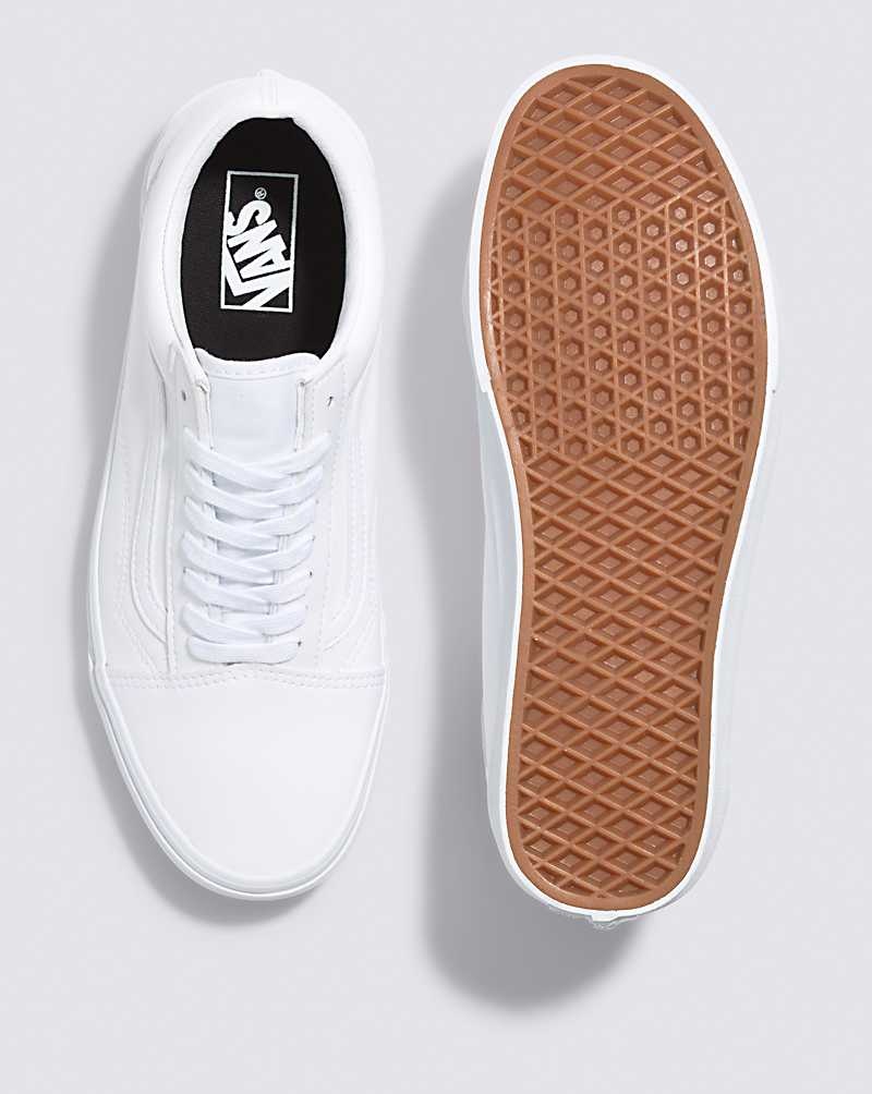 Vans Old Skool Classic Tumble Ayakkabı Erkek Beyaz | Türkiye OPM594126