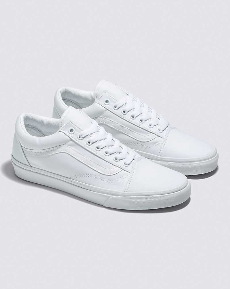 Vans Old Skool Geniş Ayakkabı Erkek Beyaz | Türkiye RGV857049