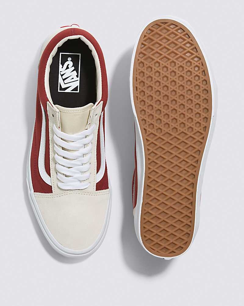 Vans Old Skool Kanvas Süet Ayakkabı Kadın Koyu Kırmızı | Türkiye GHP813925