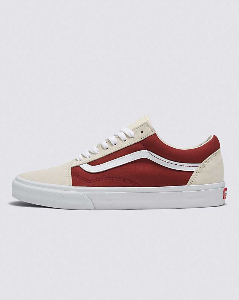 Vans Old Skool Kanvas Süet Ayakkabı Kadın Koyu Kırmızı | Türkiye GHP813925