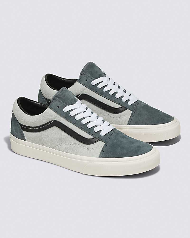 Vans Old Skool Pig Süet 2-Tone Ayakkabı Erkek Yeşil | Türkiye UKE615309