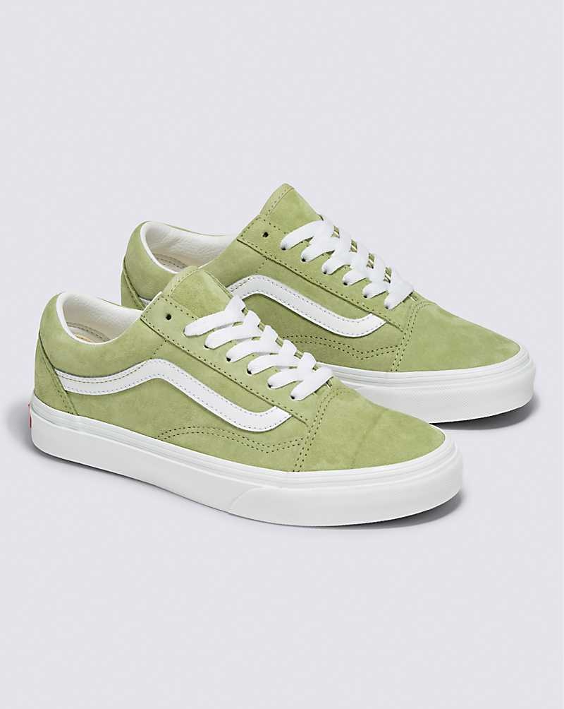 Vans Old Skool Pig Süet Ayakkabı Erkek Yeşil | Türkiye GWJ437096