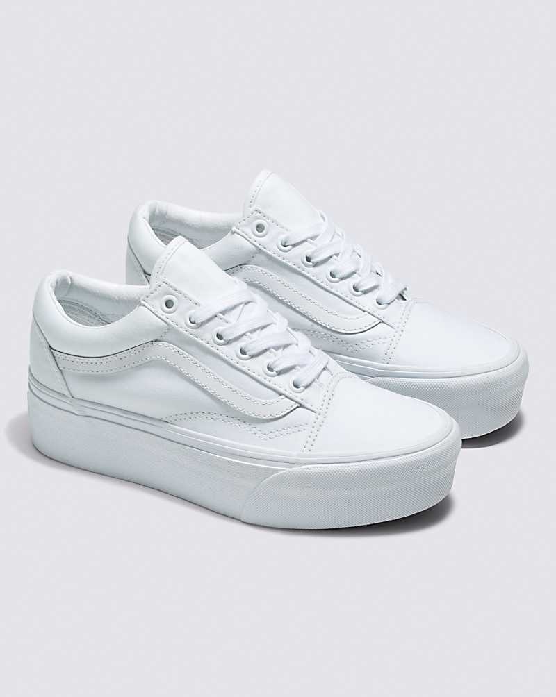 Vans Old Skool Stackform Ayakkabı Kadın Beyaz | Türkiye KVN138096