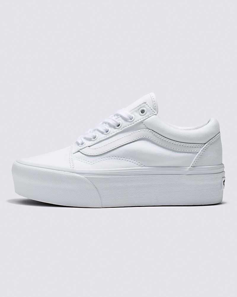 Vans Old Skool Stackform Ayakkabı Kadın Beyaz | Türkiye KVN138096