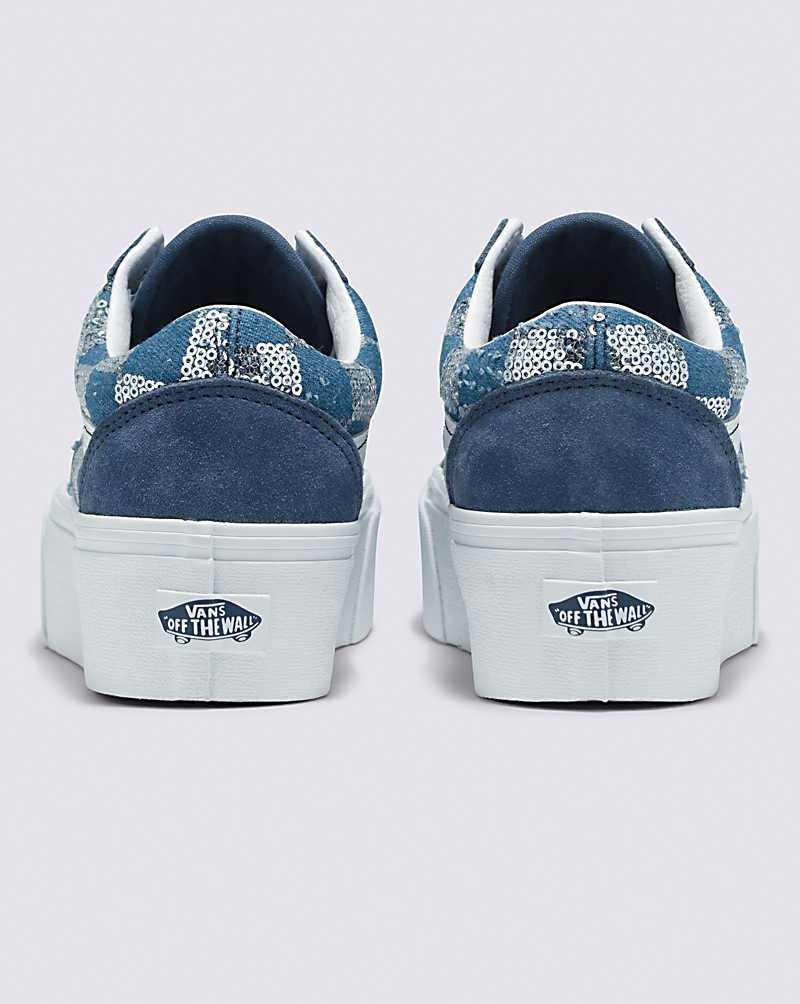 Vans Old Skool Stackform Ayakkabı Kadın Indigo | Türkiye XRI419268