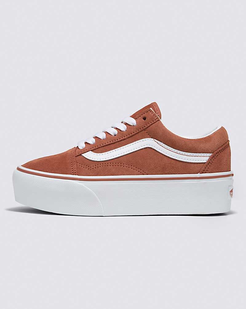 Vans Old Skool Stackform Ayakkabı Kadın Kahverengi | Türkiye QED054762