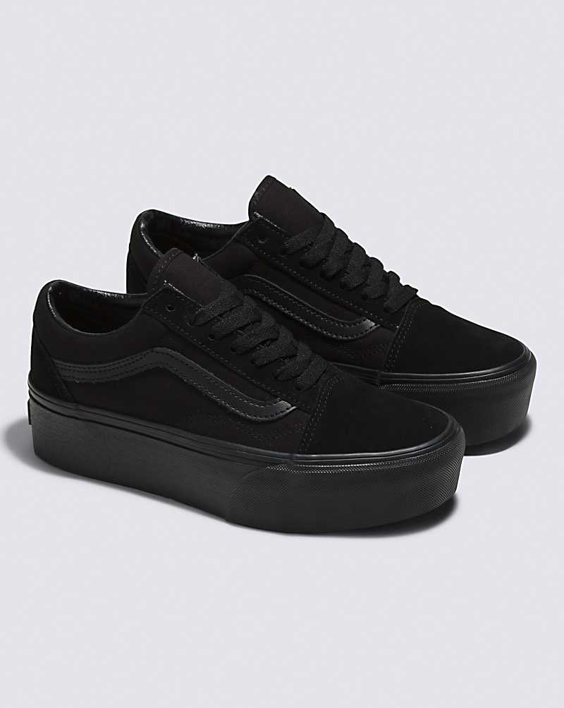 Vans Old Skool Stackform Ayakkabı Kadın Siyah | Türkiye REO419035