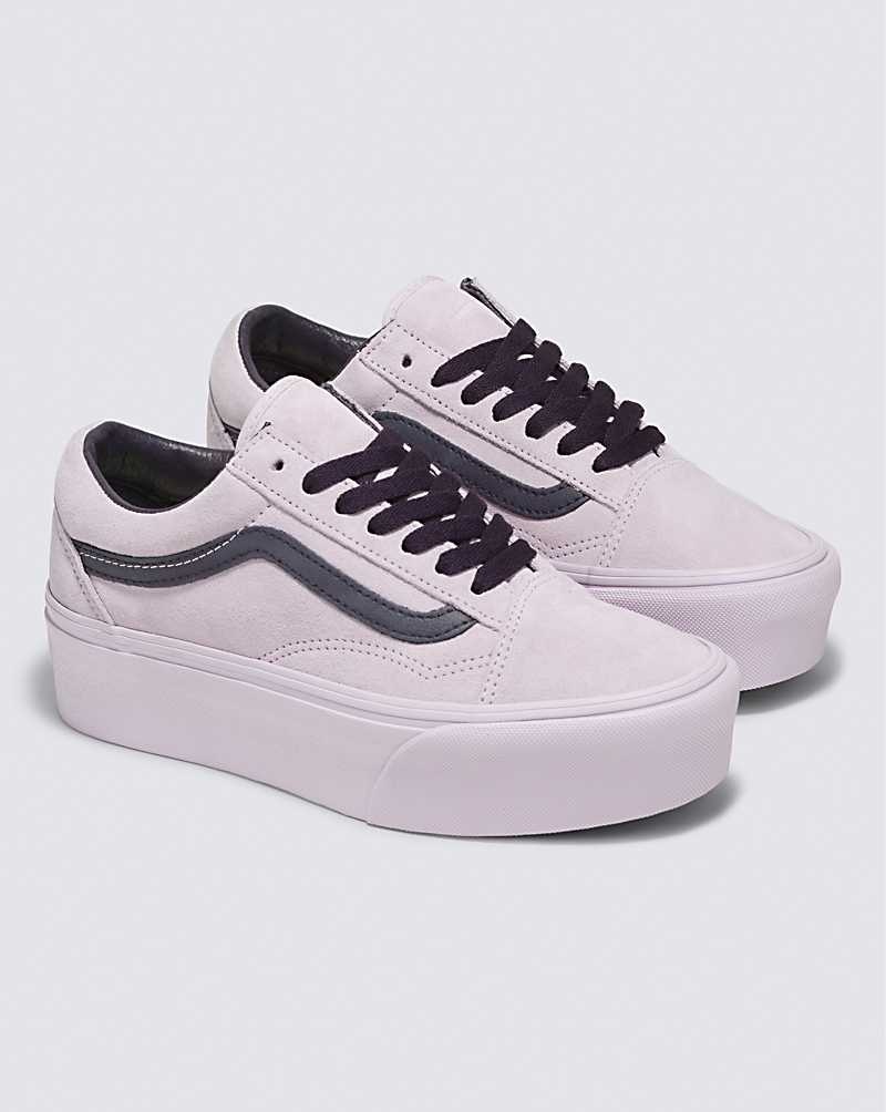 Vans Old Skool Stackform Süet Ayakkabı Kadın Lavanta | Türkiye LTY508742