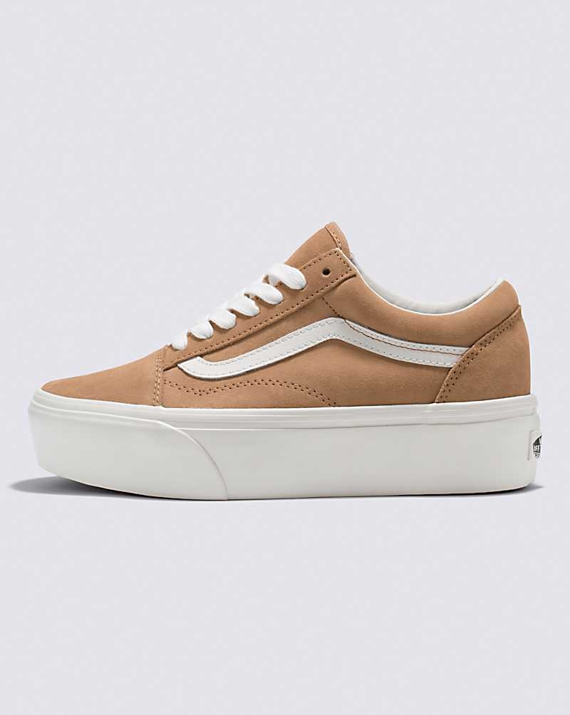 Vans Old Skool Stackform Soft Süet Ayakkabı Kadın Kahverengi | Türkiye QWF591342