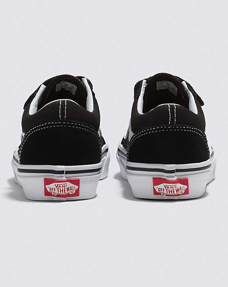 Vans Old Skool V Ayakkabı Çocuk Siyah Beyaz | Türkiye FYI167240