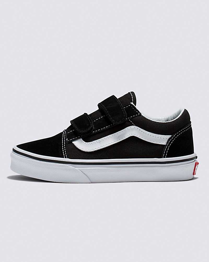 Vans Old Skool V Ayakkabı Çocuk Siyah Beyaz | Türkiye FYI167240