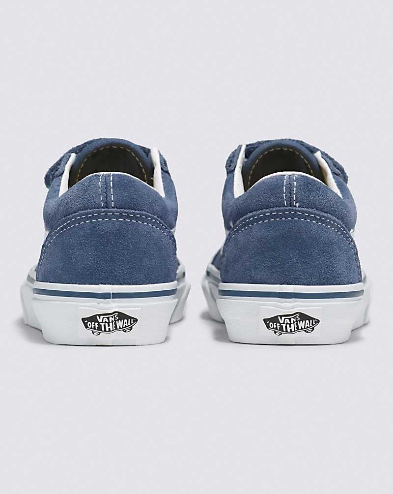 Vans Old Skool V Süet Ayakkabı Çocuk Indigo | Türkiye TQN654781