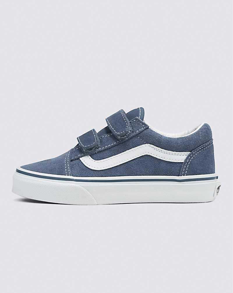 Vans Old Skool V Süet Ayakkabı Çocuk Indigo | Türkiye TQN654781