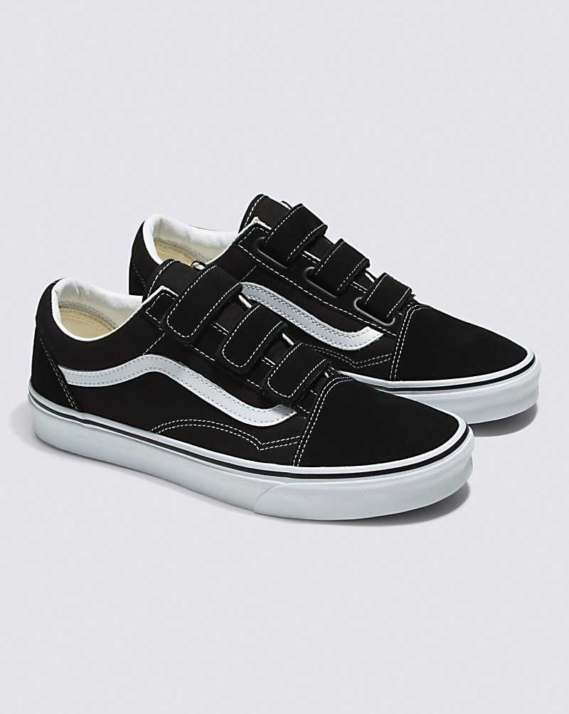 Vans Old Skool V Süet Kanvas Ayakkabı Erkek Siyah Beyaz | Türkiye GRU019572