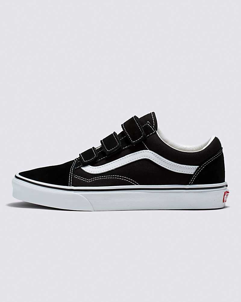 Vans Old Skool V Süet Kanvas Ayakkabı Erkek Siyah Beyaz | Türkiye GRU019572