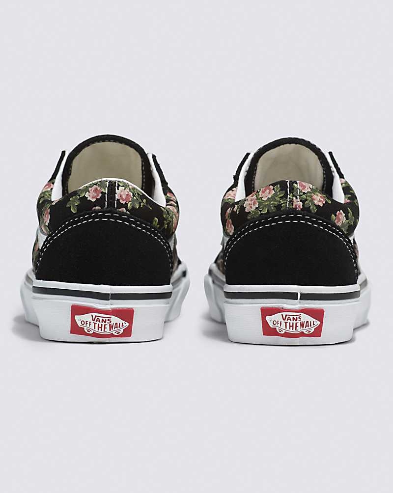 Vans Old Skool Wallflower Floral Ayakkabı Çocuk Siyah | Türkiye VGI385617