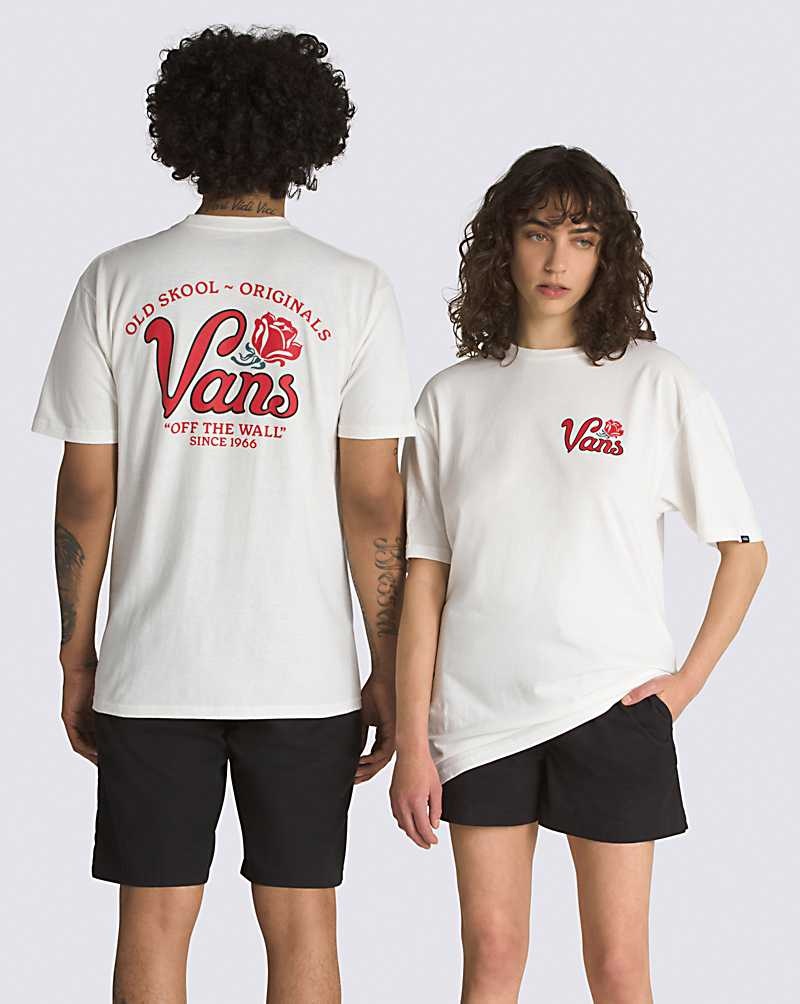 Vans Pasa Tişört Erkek Beyaz | Türkiye MOF829561