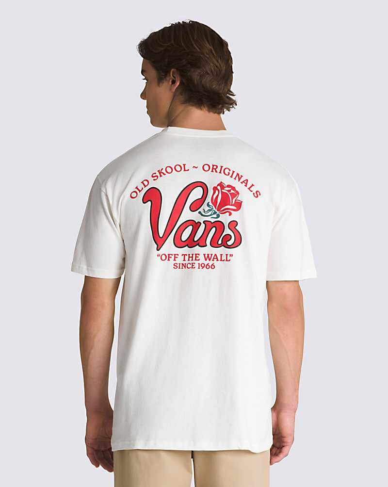 Vans Pasa Tişört Erkek Beyaz | Türkiye MOF829561